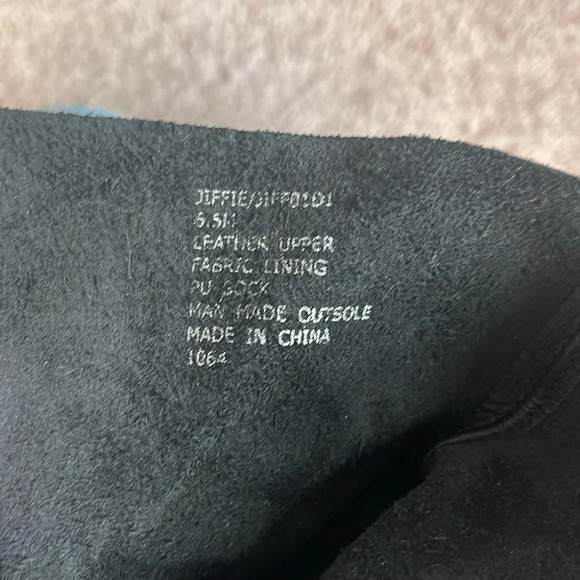 Steve Madden Jiffie Black Leather Moto Biker Boots Size 6.5 - Picture 8 of 8